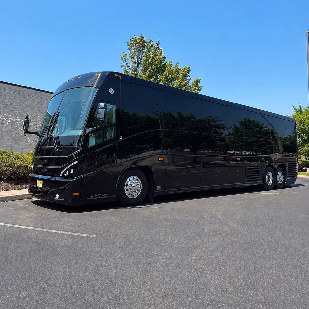 canton charter bus services exterior