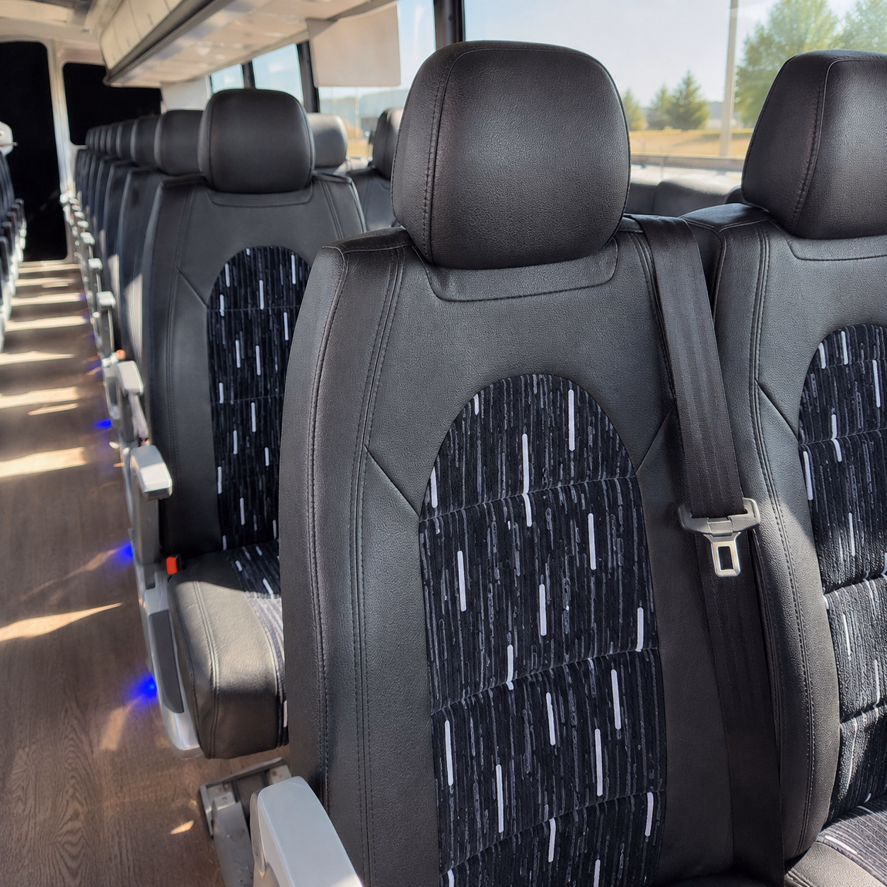 canton charter bus services interior